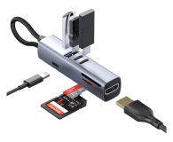 Mobile Origin 7in1 MultiHub HB2 3xUSB-C USB-A HDMI TF/SD Cards USB-C Cable - 1537887 - zdjęcie 4
